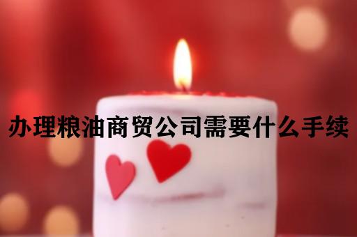 办理粮油商贸公司需要什么手续