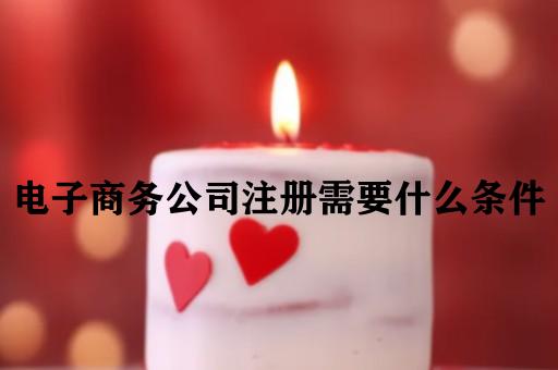 电子商务公司注册需要什么条件
