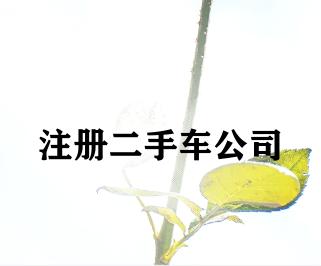 注册二手车公司 注册二手车公司