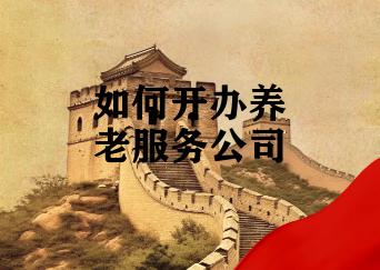 如何开办养老服务公司
