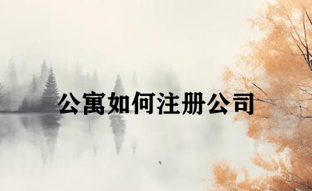 公寓如何注册公司
