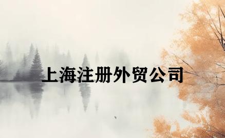 上海注册外贸公司