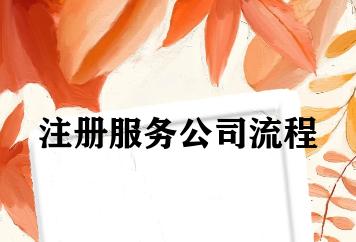 注册服务公司流程