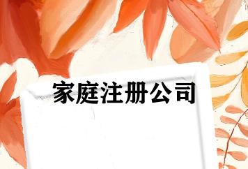 家庭注册公司 家庭注册公司