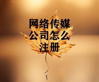 网络传媒公司怎么注册