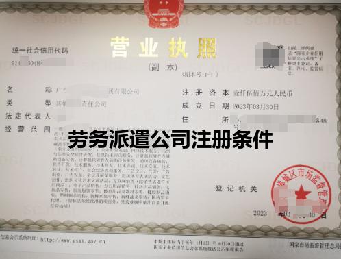 劳务派遣公司注册条件
