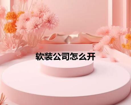 软装公司怎么开