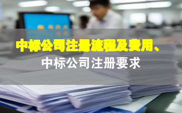 中标公司注册流程及费用、中标公司注册要求